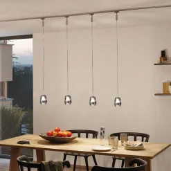 Paulmann Vento lampeskjerm, røykgrå, Ø 8 cm, glass