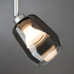 Paulmann Vento lampeskjerm, røykgrå, Ø 8 cm, glass