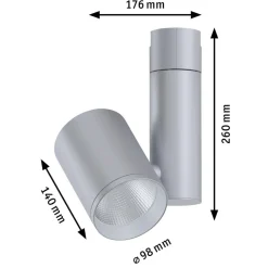 Paulmann Zeuz URail Spot 3000K 39° krom matt