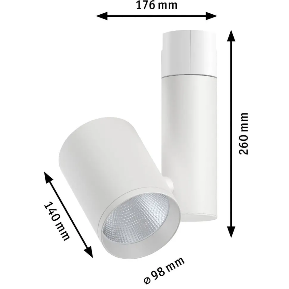 Paulmann Zeuz URail Spot 4000K 15° hvit matt