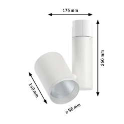 Paulmann Zeuz URail Spot 4000K 15° hvit matt