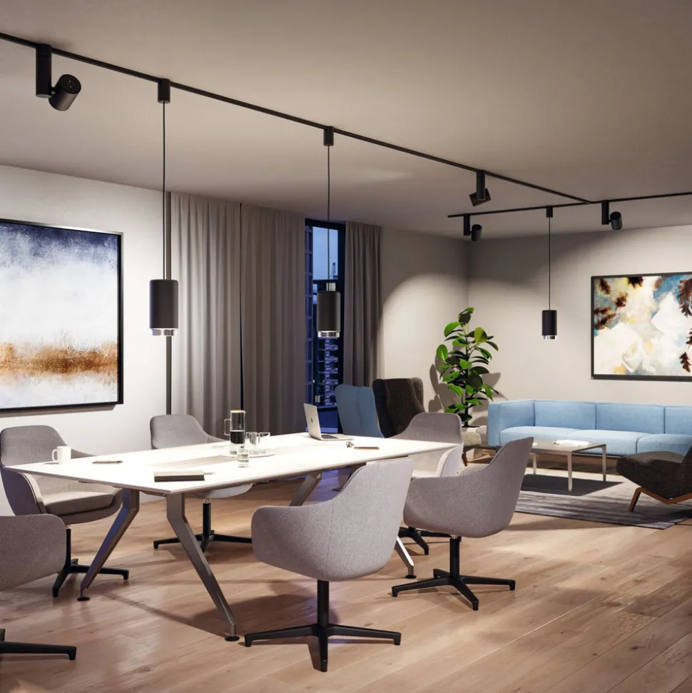 Paulmann Zeuz URail Spot 3000K 39° svart matt