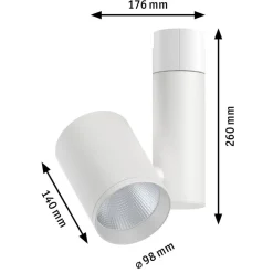 Paulmann Zeuz URail Spot 3000K 39° hvit matt