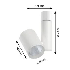 Paulmann Zeuz URail Spot 3000K 39° hvit matt