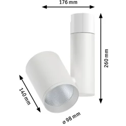 Paulmann Zeuz URail Spot 4000K 39° hvit matt