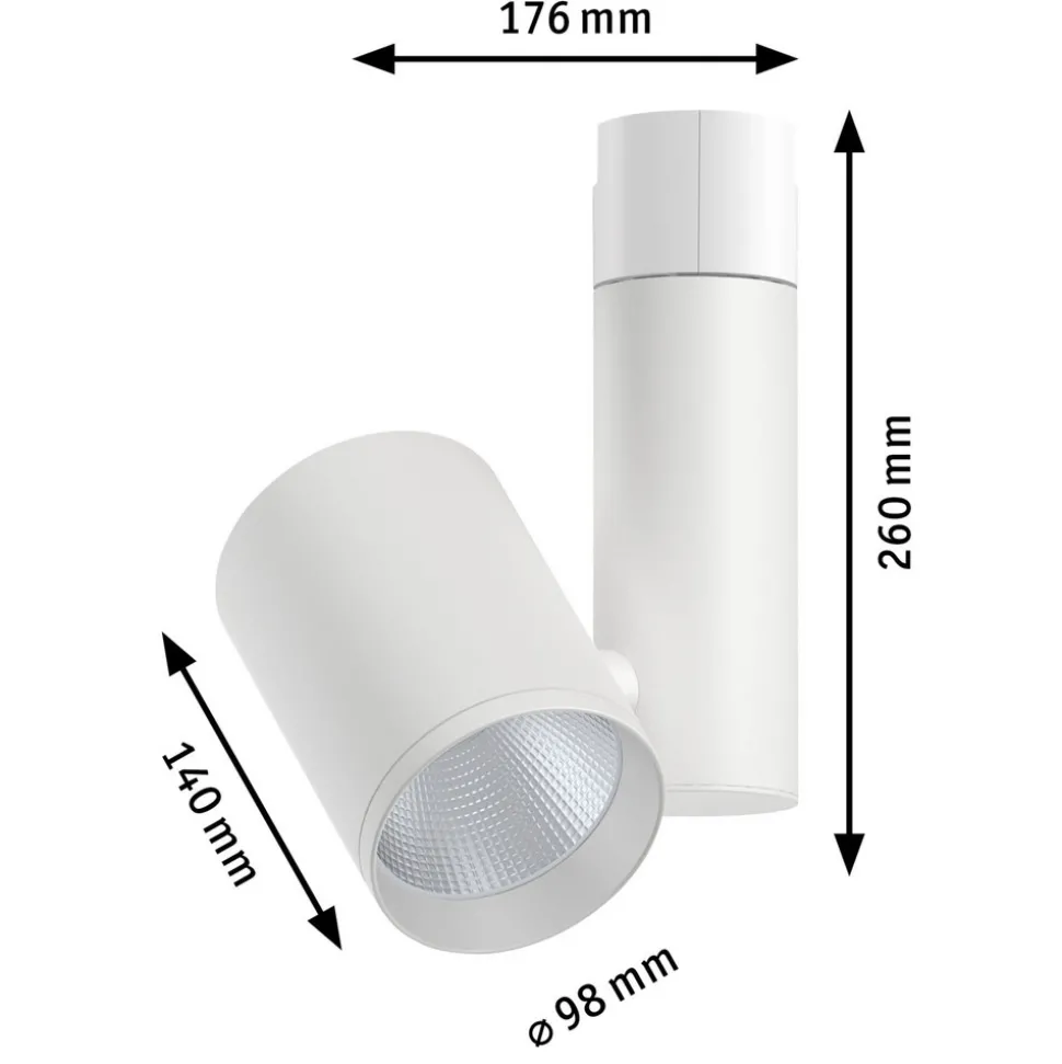 Paulmann Zeuz URail Spot 4000K 39° hvit matt