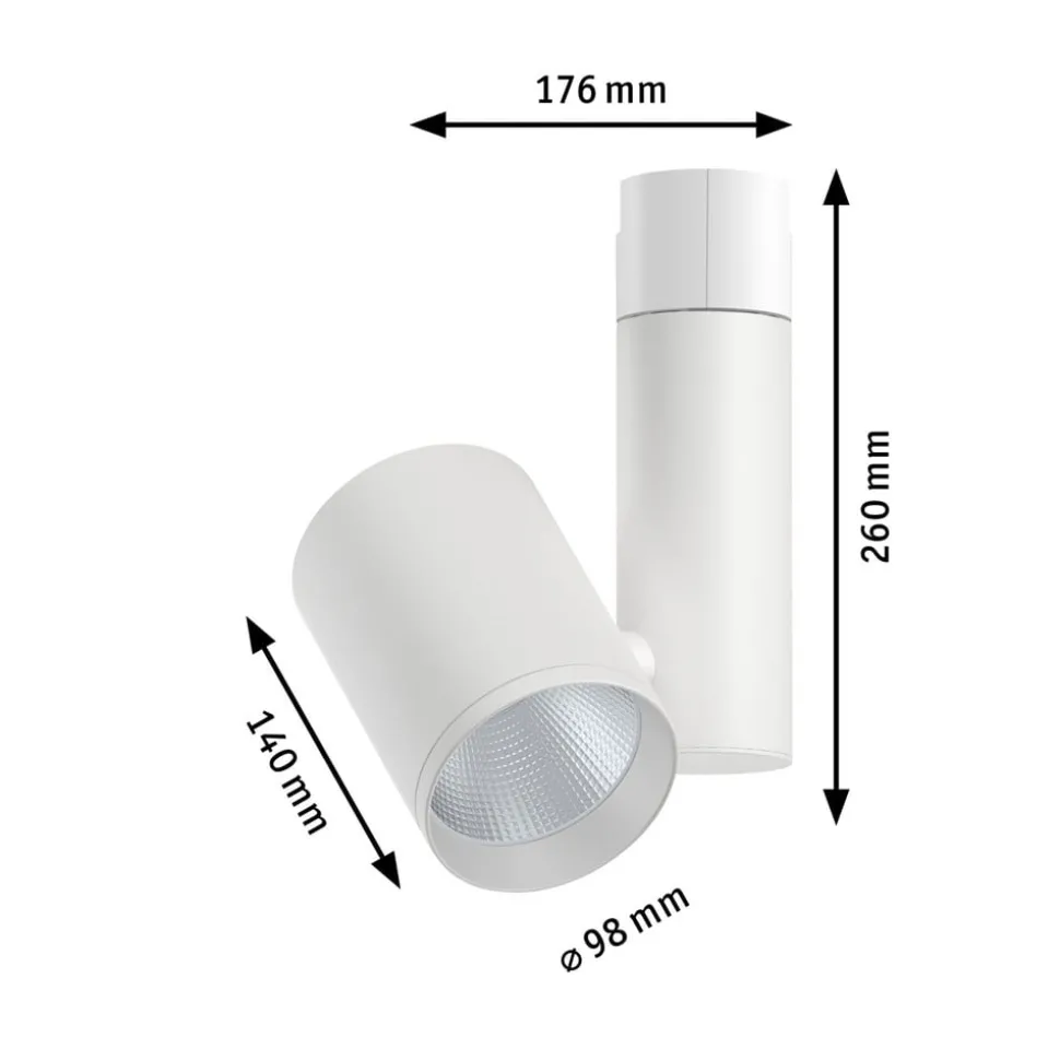 Paulmann Zeuz URail Spot 4000K 39° hvit matt