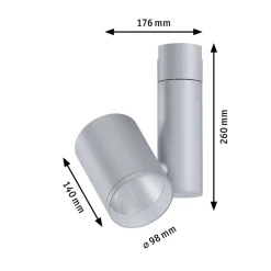 Paulmann Zeuz URail Spot 4000K 15° krom matt