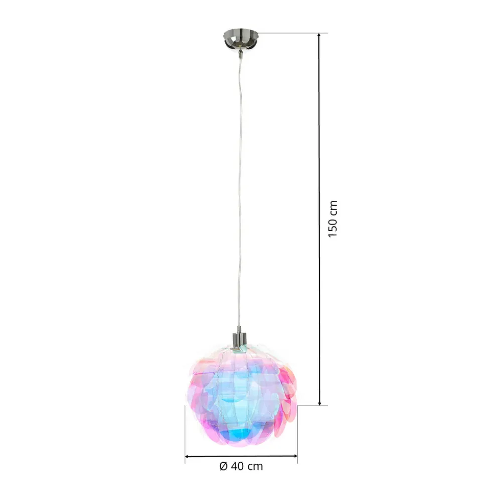 Pendellampen Clover i alle regnbuens farger