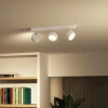 Philips Bracia LED-downlight 3 lyskilder, hvit