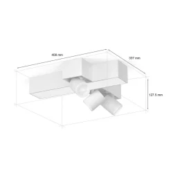Philips Hue Centris Cross LED-spotlight, hvit, 3 lyskilder RGB CCT
