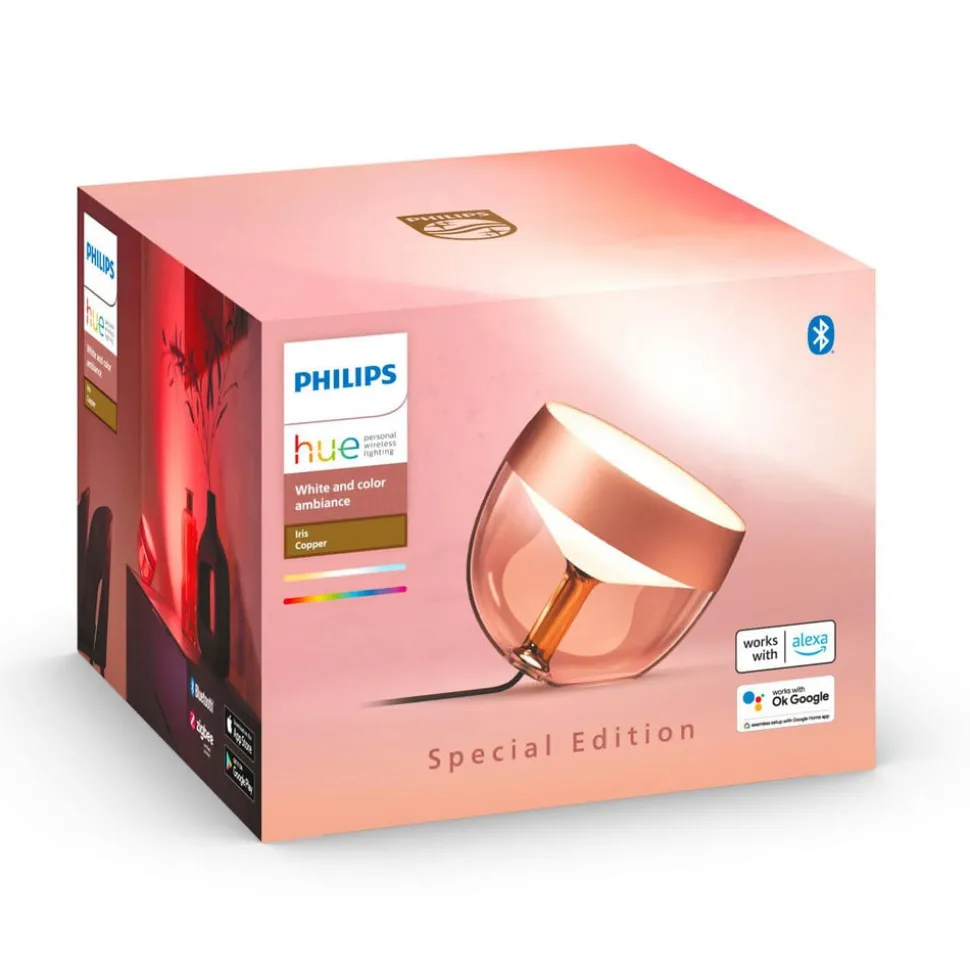 Philips Hue Iris WACA LED-bordlampe, kobber