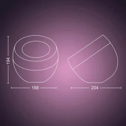 Philips Hue Iris WACA LED-bordlampe, kobber