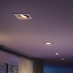 Philips Hue LED innfelt spot Centura, hvit, 9x9 cm, CCT, RGB