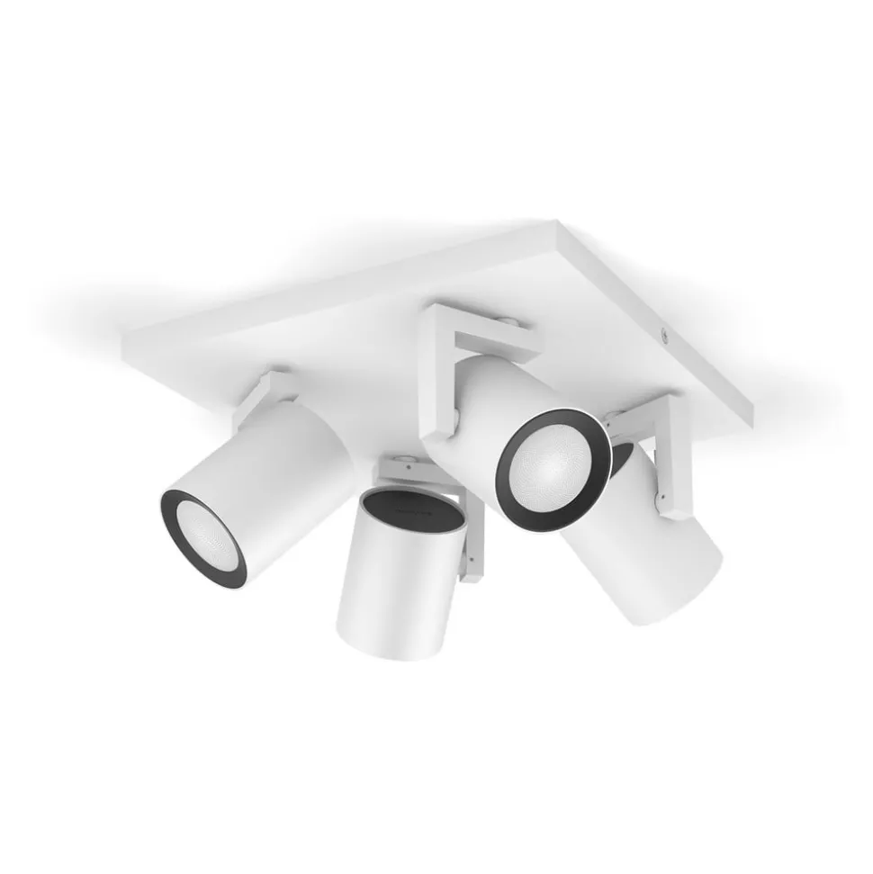 Philips Hue LED-downlight Argenta, hvit, 4 lyskilder RGB CCT