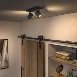Philips Hue Runner LED-spot, 2 lyskilder, dimmerbryter, svart
