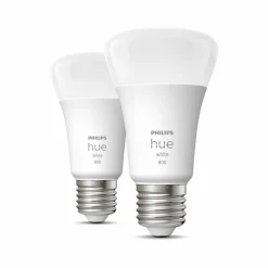 Philips Hue White 9 W E27 LED-pære, 2-er-sett
