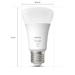 Philips Hue White 9 W E27 LED-pære, 2-er-sett