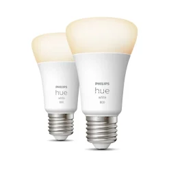 Philips Hue White 9 W E27 LED-pære, 2-er-sett