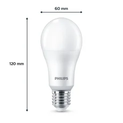 Philips LED-pære E27, 13W 1521lm 2 700 K matt 6stk