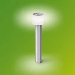 Philips LED-sokkellampe Otis UE, stål, IP44