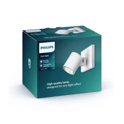 Philips myLiving Runner veggspot GU10 1 lk. hvit