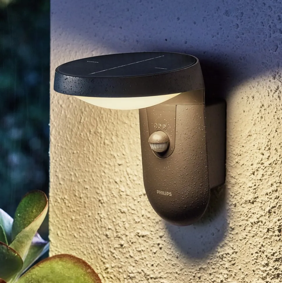Philips Tyla ute solcellevegglampe sensor A-label