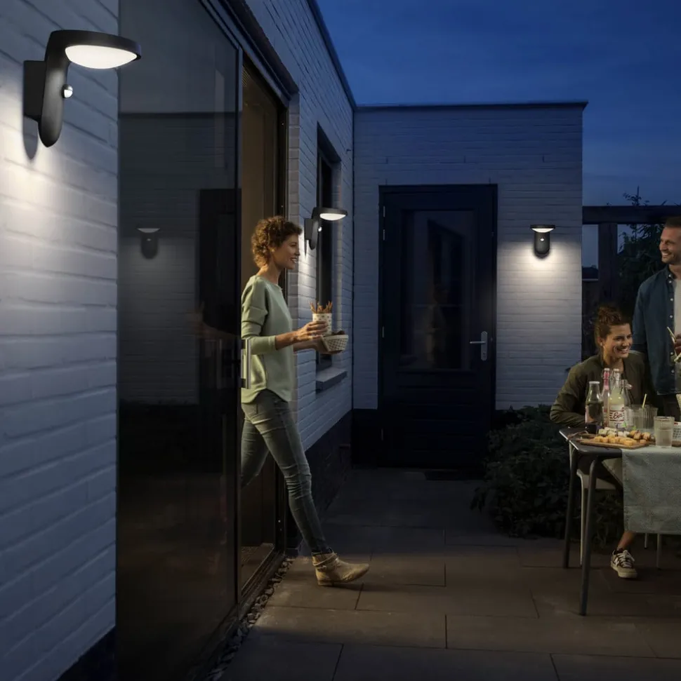 Philips Tyla ute solcellevegglampe sensor A-label