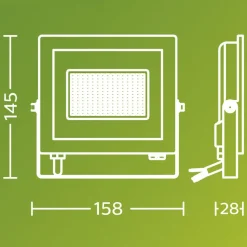 Philips utendørs LED-spot Lois UE flood, 14 W, 5000 K, IP65
