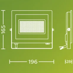 Philips utendørs LED-spot Lois UE flood, 24 W, 5000 K, IP65