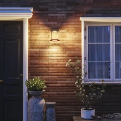 Philips utendørs LED-vegglampe Geri UE Sensor, rund, IP44