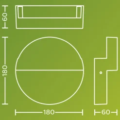 Philips utendørs LED-vegglampe Valor UE, antrasitt, aluminium, IP44