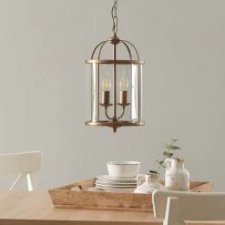 Pimpernel hengelampe, Ø 23 cm, bronse