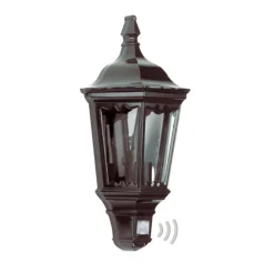Praktisk utendørs vegglampe Ancona, svart
