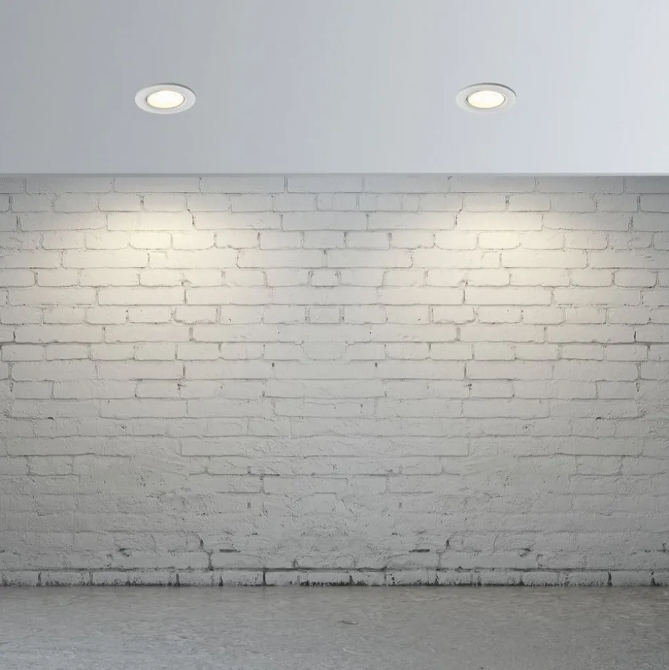 Quentin LED-innfellingslampe i hvit, 6W