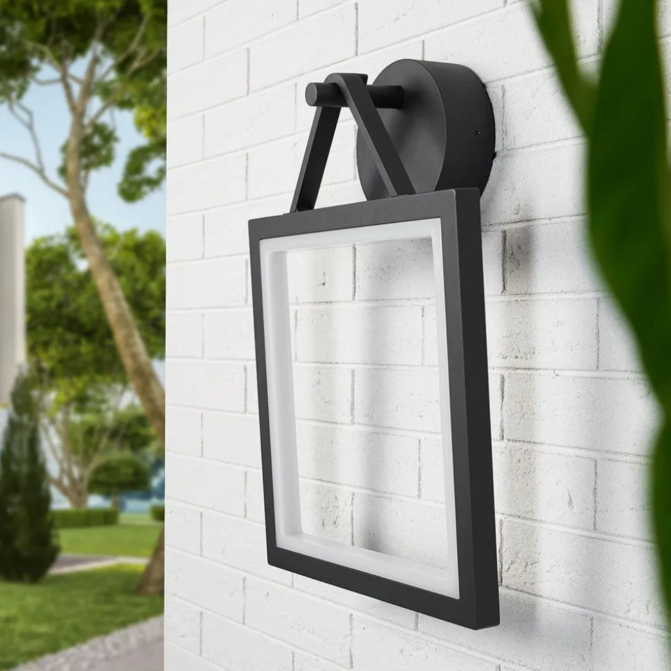 Rammeformet, utendørs LED-vegglampe Mirco