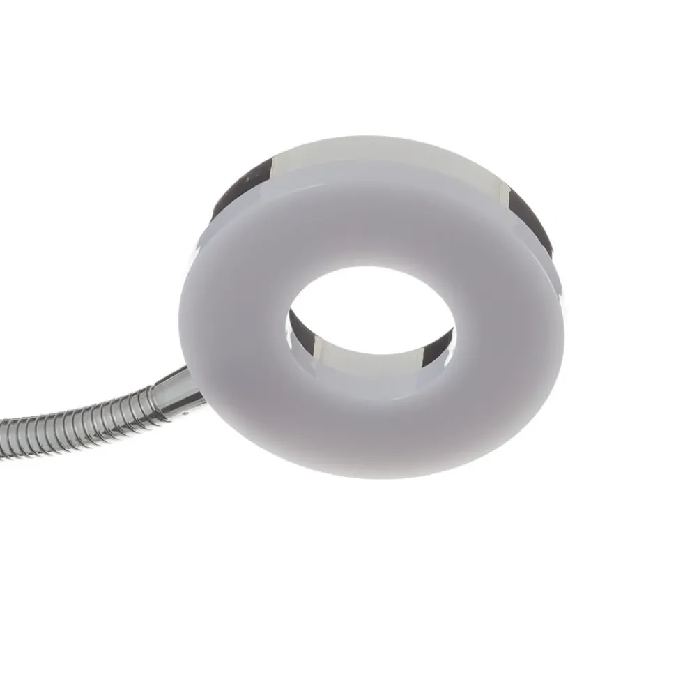 Rennes LED-bordlampe, kromfarget, høyde 40 cm