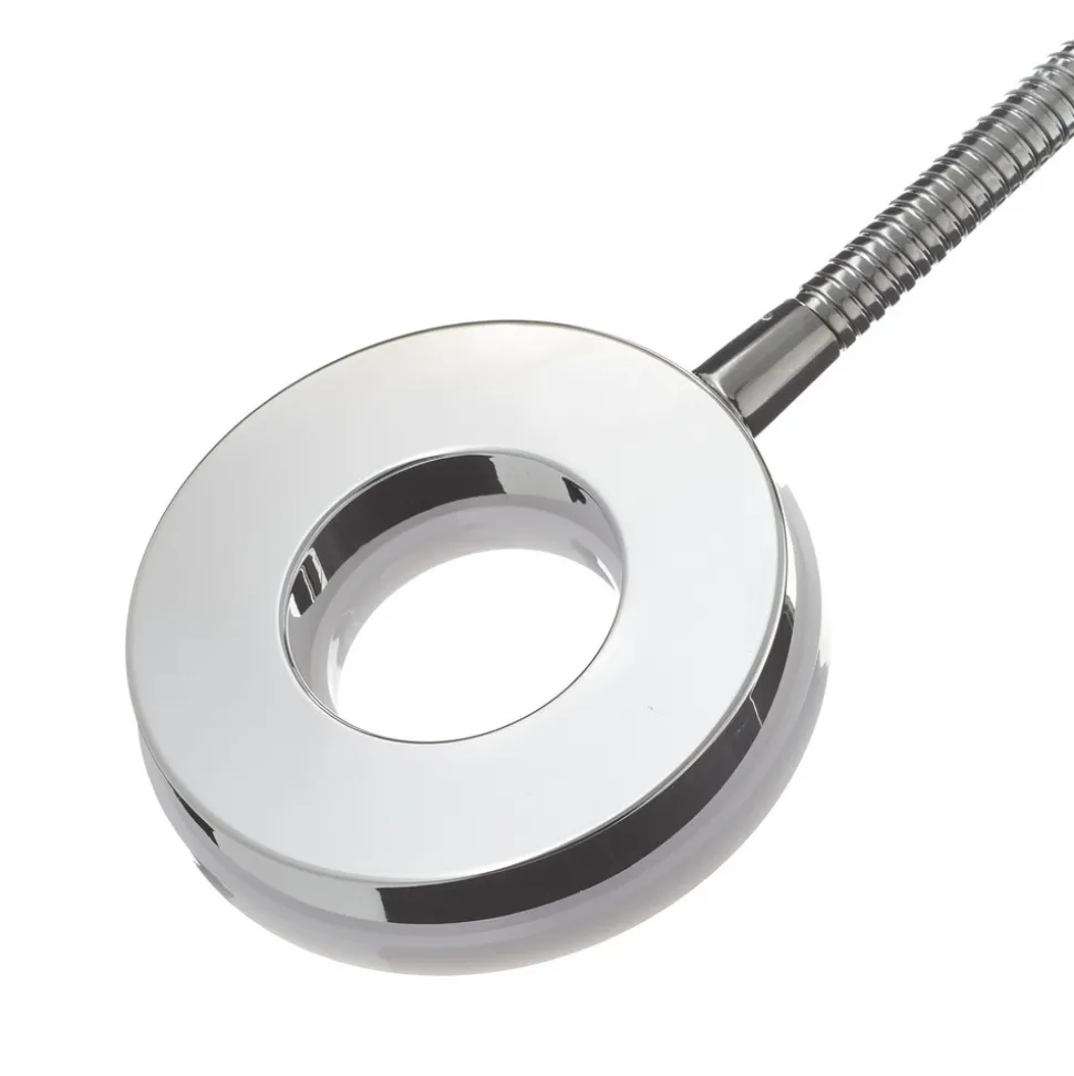 Rennes LED-bordlampe, kromfarget, høyde 40 cm