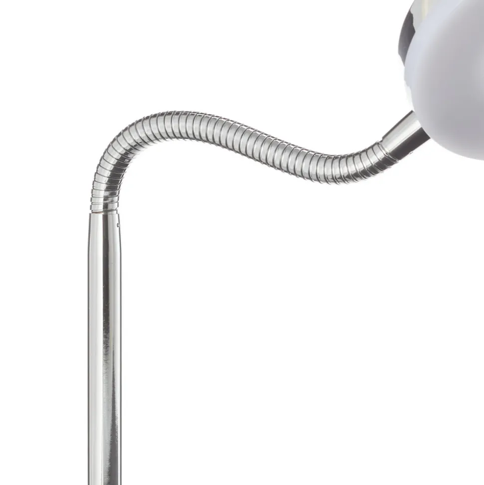 Rennes LED-bordlampe, kromfarget, høyde 40 cm