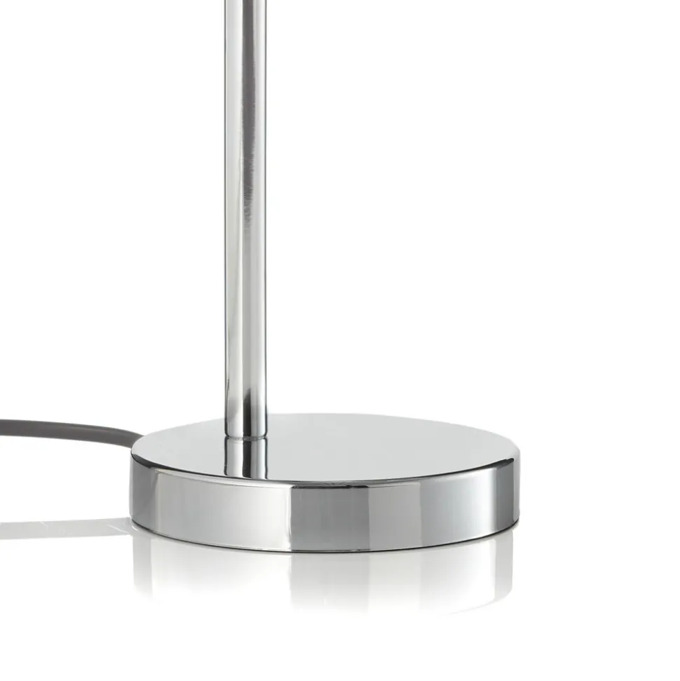 Rennes LED-bordlampe, kromfarget, høyde 40 cm