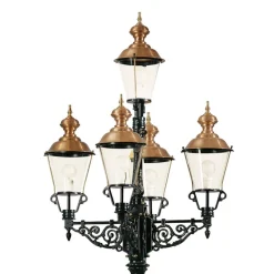 Representativ lyktestolpe Monaco 5 lyskilder