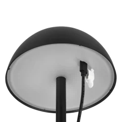 Ricardo LED oppladbar bordlampe, svart, høyde 30 cm, plast