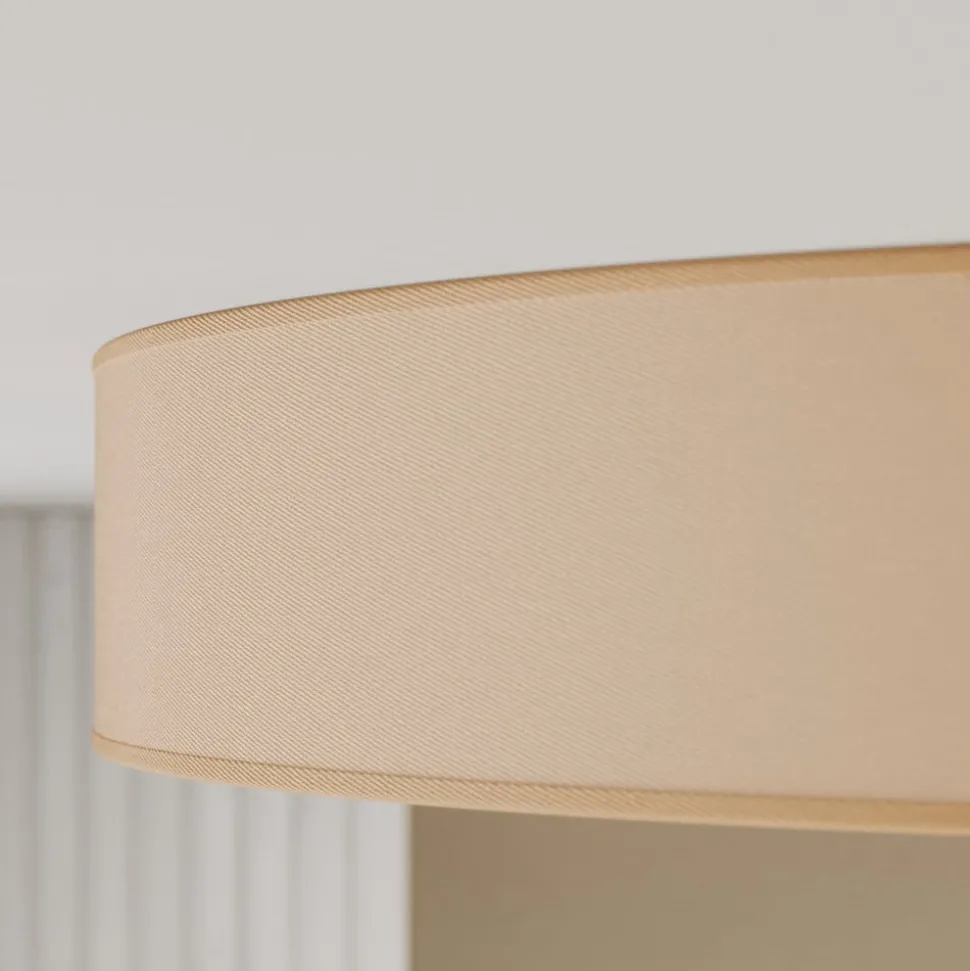 Rondo taklampe, beige Ø 80 cm