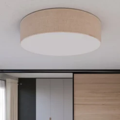 Rondo taklampe, beige, Ø 60 cm