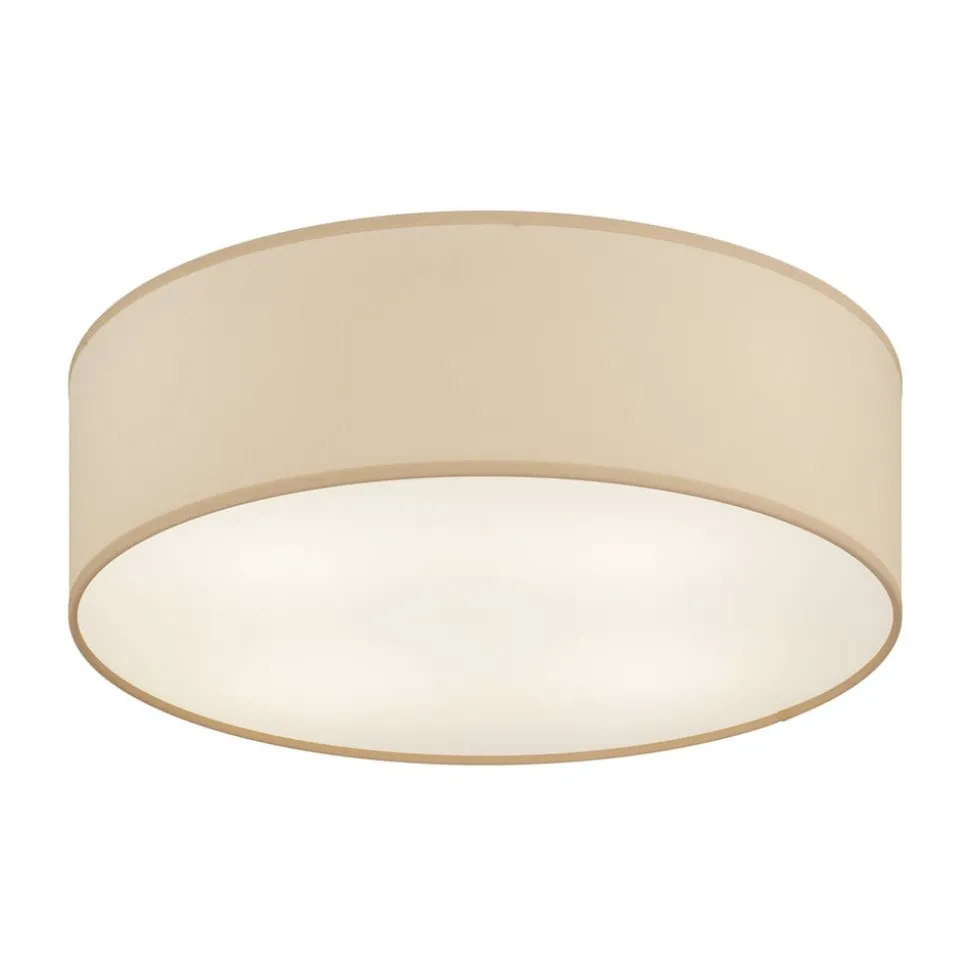 Rondo taklampe, beige, metall, Ø 45 cm, E27