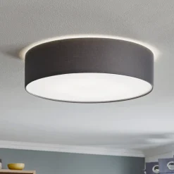 Rondo taklampe, grå, Ø 50 cm