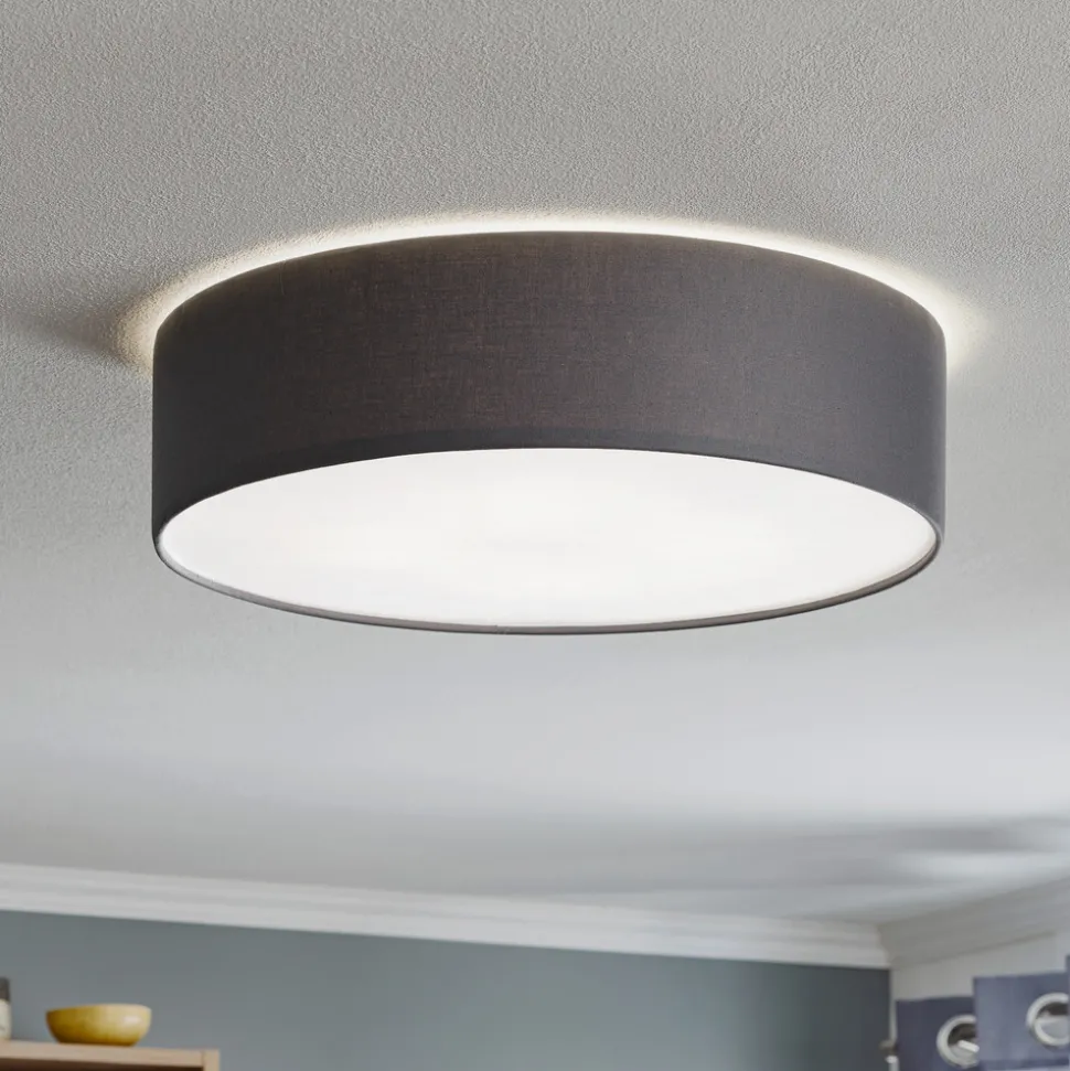 Rondo taklampe, grå, Ø 50 cm