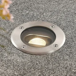 Rund LED-bakkespot Doris, stål