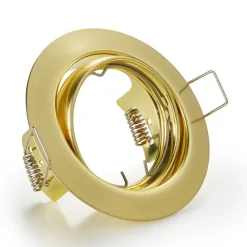 Rundt downlight Jura i messing