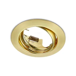 Rundt downlight Jura i messing